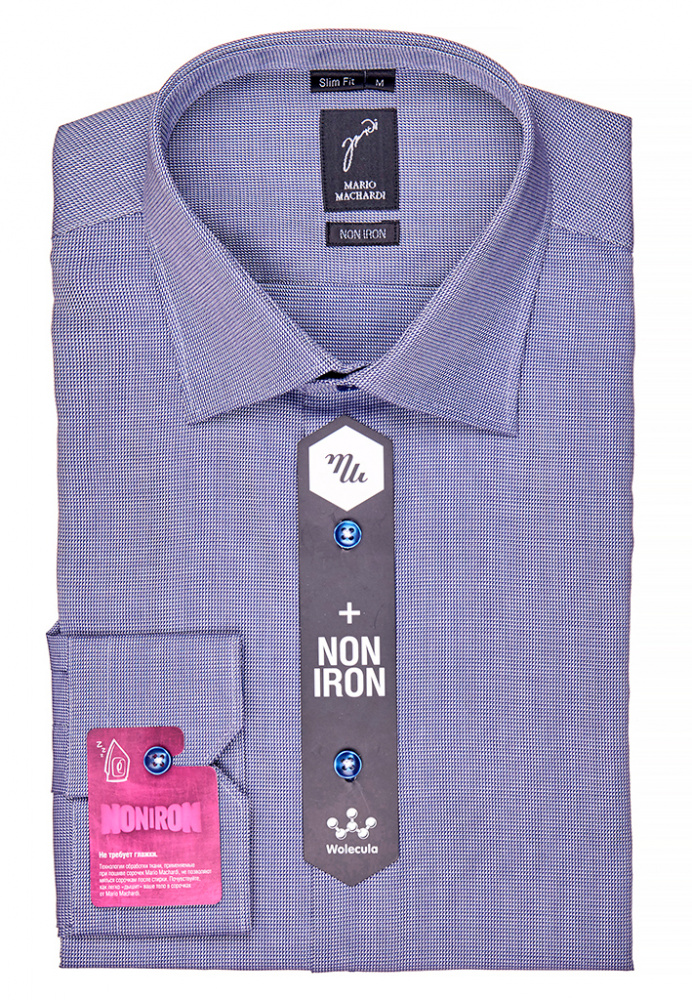 Рубашка NON IRON (SLIM FIT) арт.- СФ439127-1(серый оттенок)